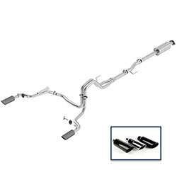 2015-2020 F-150 2.7L CAT-BACK EXTREME EXHAUST SYSTEM - REAR EXIT, CARBON FIBER TIPS
