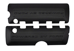 5.0L COYOTE "POWERED BY FORD" BLACK COIL COVERS